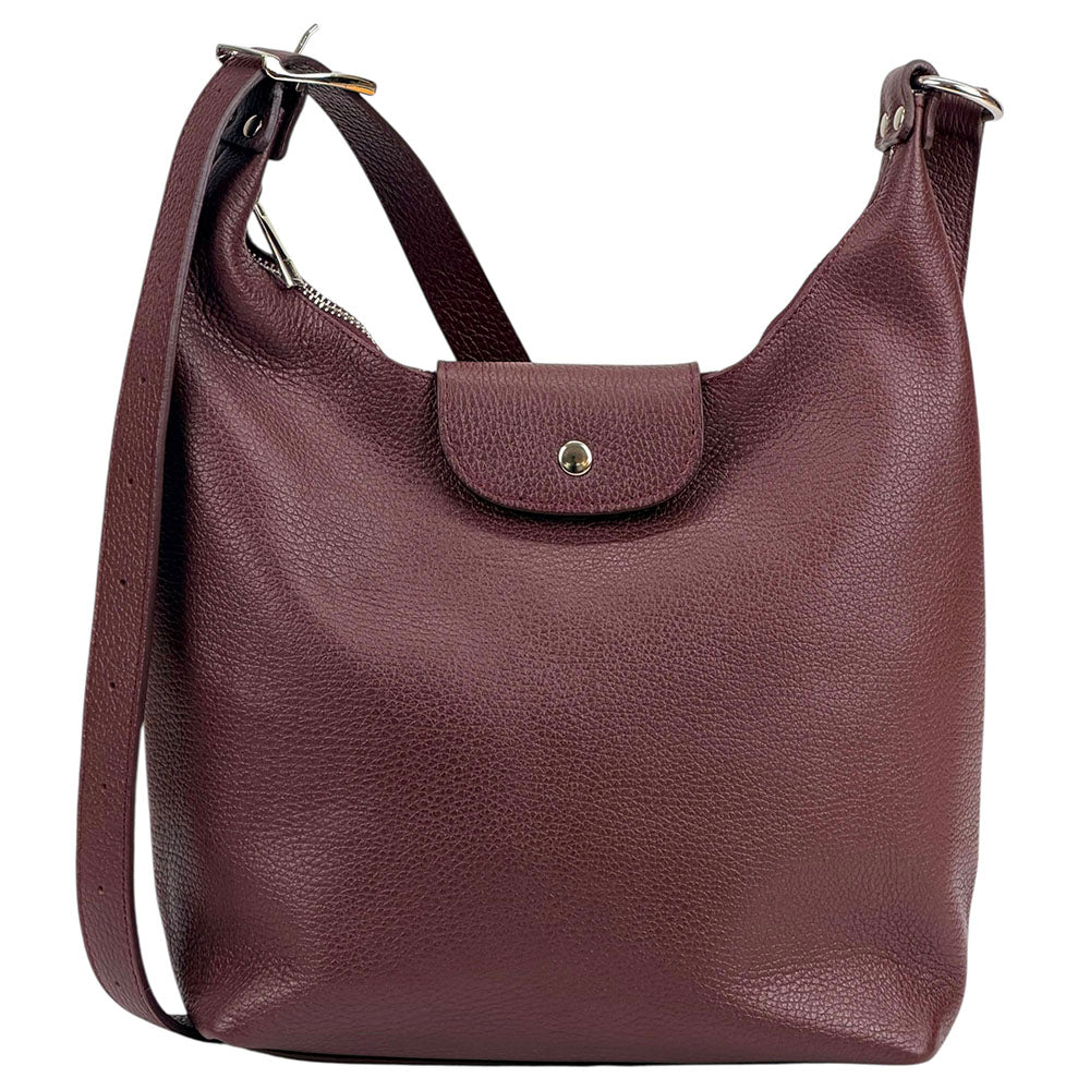Berri Leather Shoulder Bag - Made In Italy