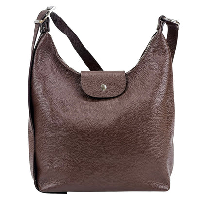 Berri Leather Shoulder Bag - Made In Italy