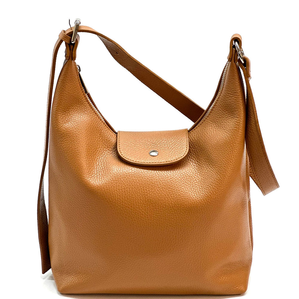 Berri Leather Shoulder Bag - Made In Italy