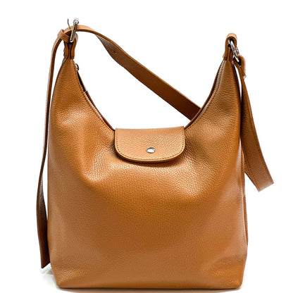Berri Leather Shoulder Bag - Made In Italy