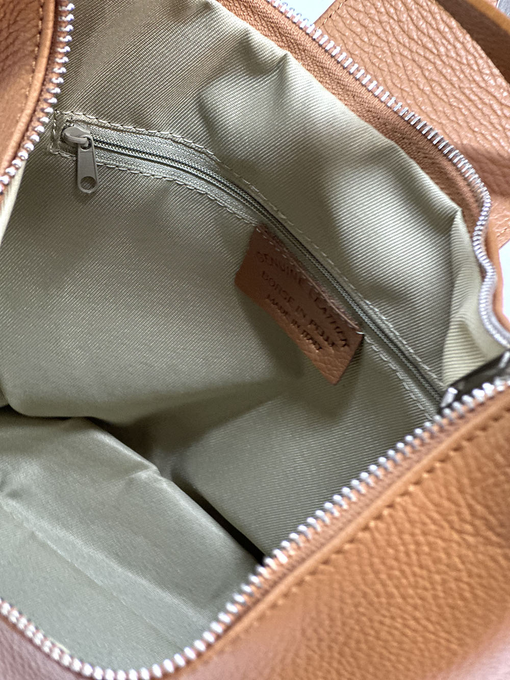 Berri Leather Shoulder Bag - Made In Italy