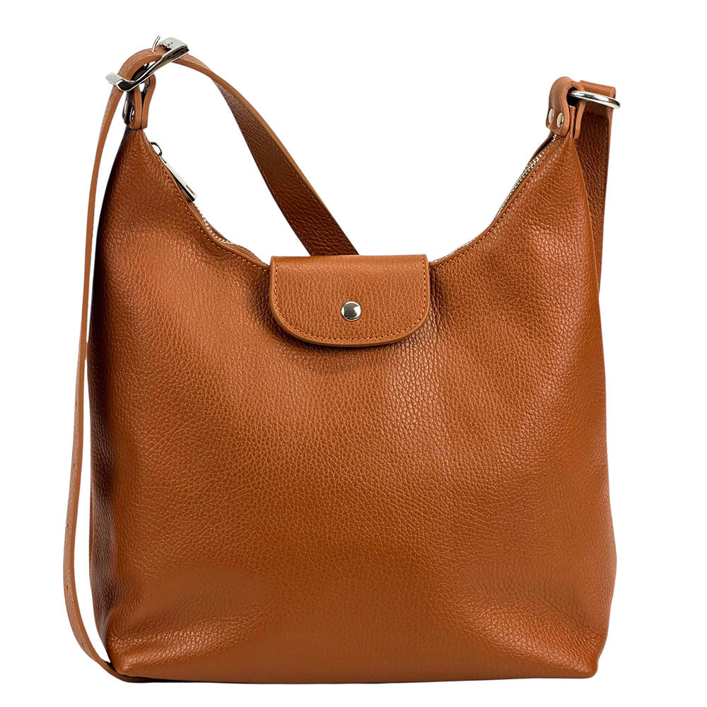 Berri Leather Shoulder Bag - Made In Italy