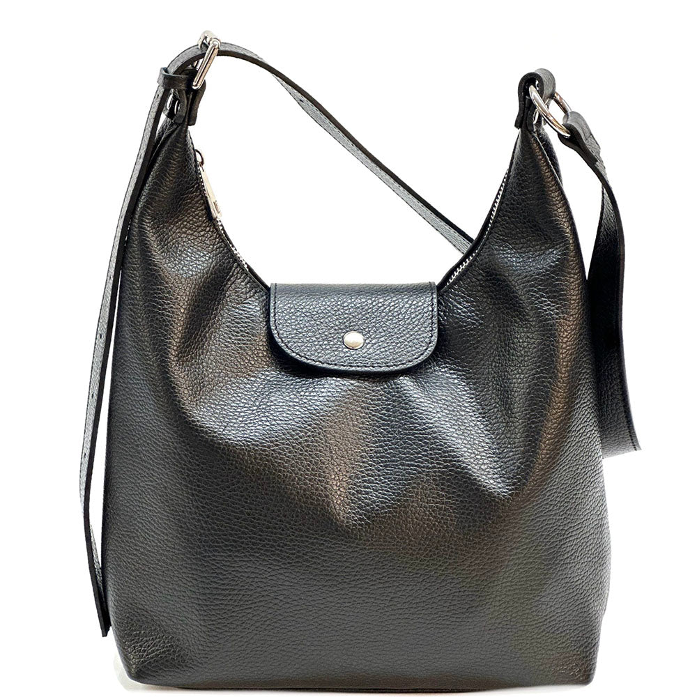Berri Leather Shoulder Bag - Made In Italy