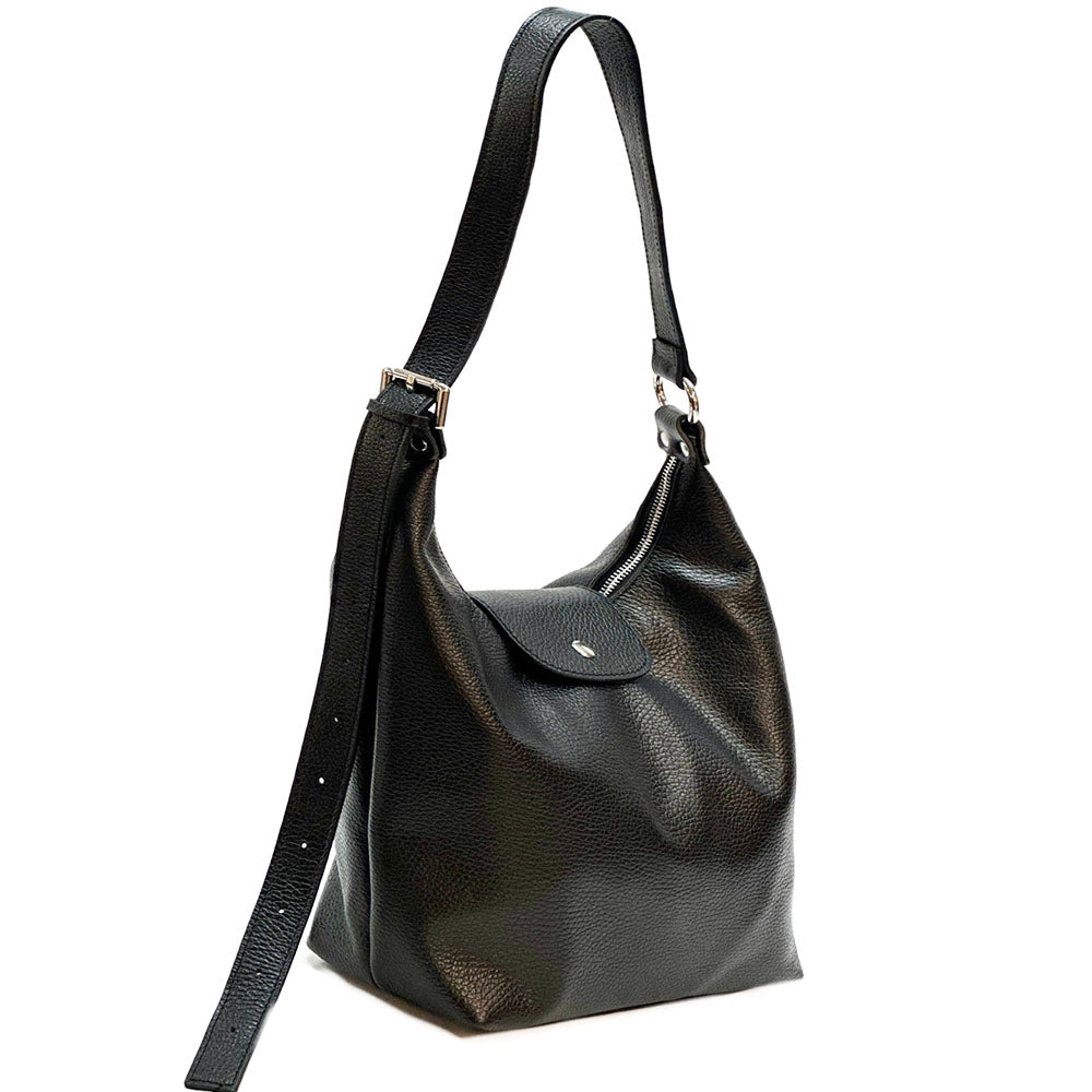 Berri Leather Shoulder Bag - Made In Italy