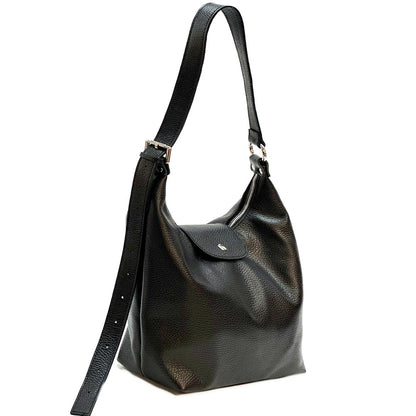 Berri Leather Shoulder Bag - Made In Italy