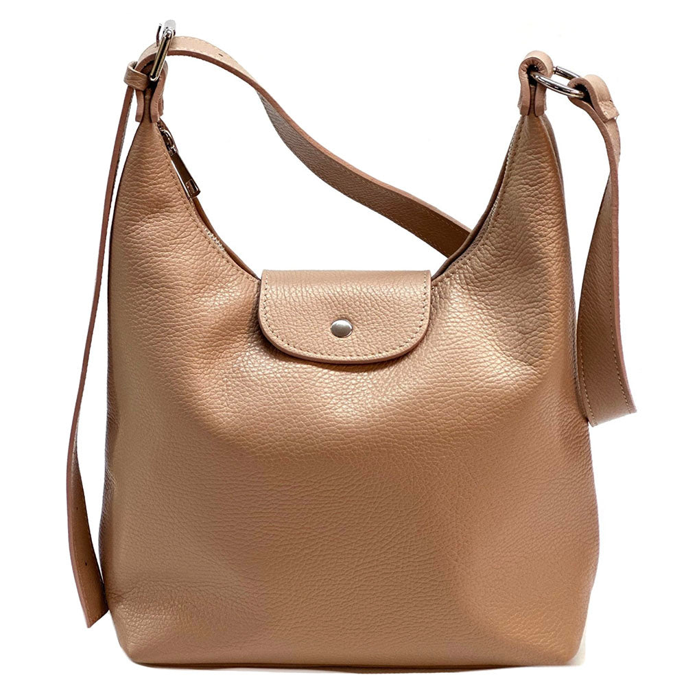 Berri Leather Shoulder Bag - Made In Italy