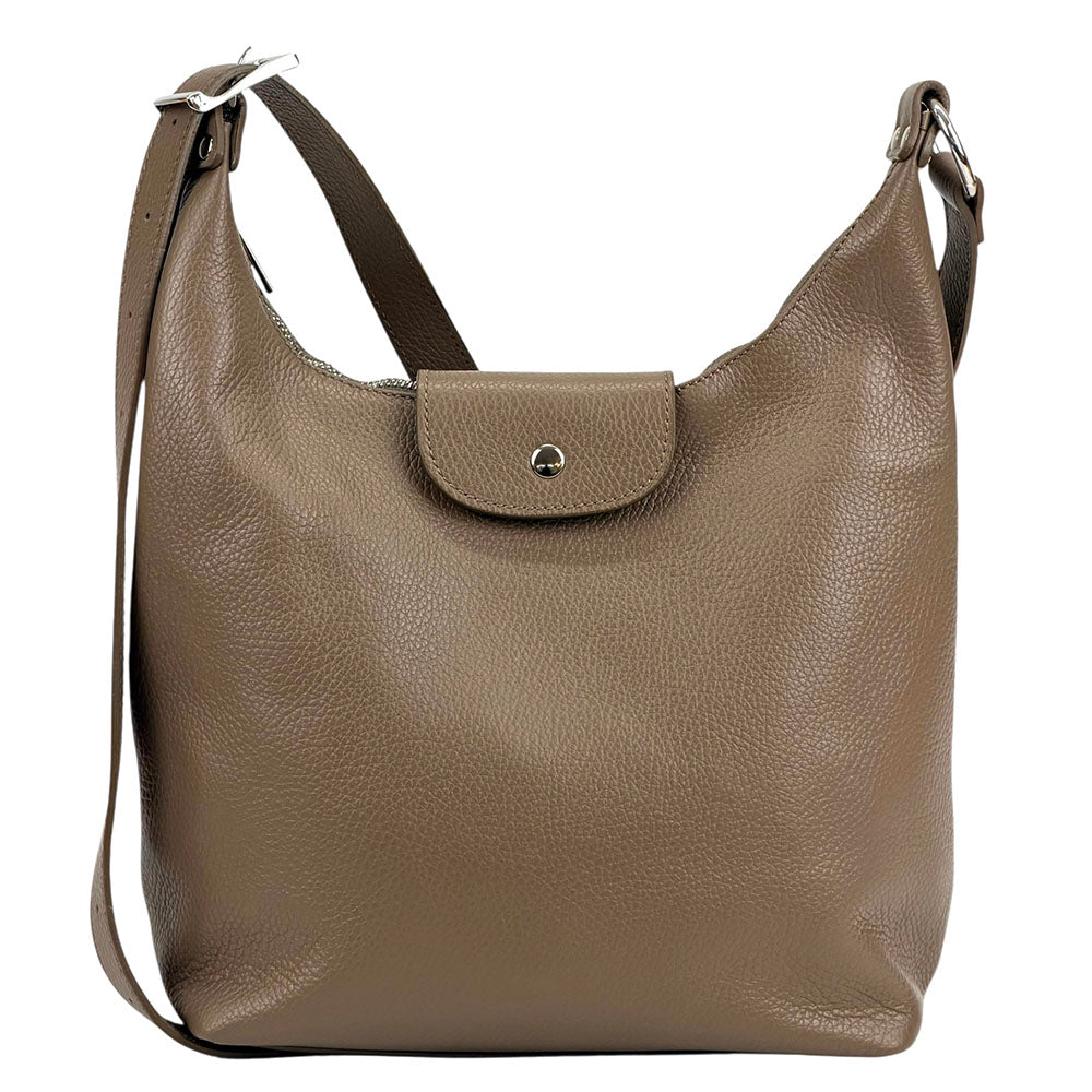 Berri Leather Shoulder Bag - Made In Italy
