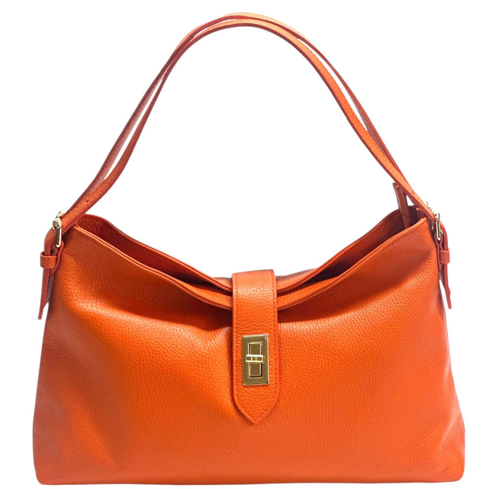 Carmina Leather Shoulder Bag - Made In Italy