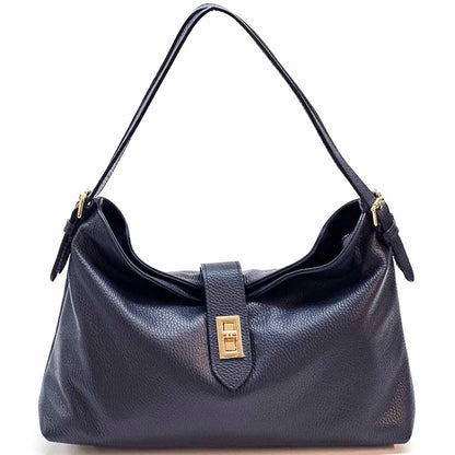 Carmina Leather Shoulder Bag - Made In Italy