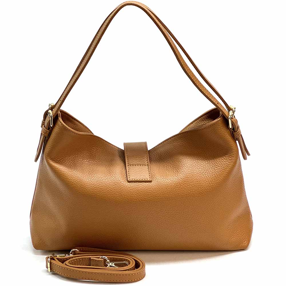 Carmina Leather Shoulder Bag - Made In Italy