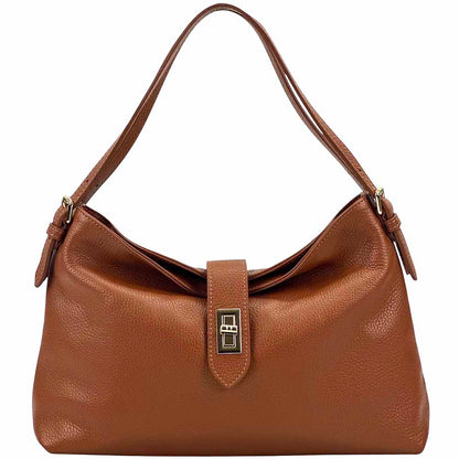Carmina Leather Shoulder Bag - Made In Italy