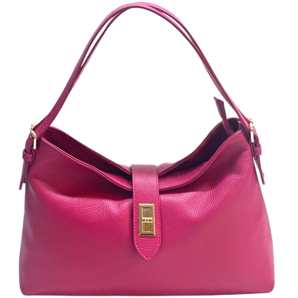 Carmina Leather Shoulder Bag - Made In Italy
