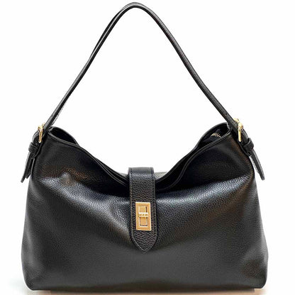 Carmina Leather Shoulder Bag - Made In Italy