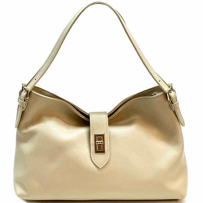 Carmina Leather Shoulder Bag - Made In Italy