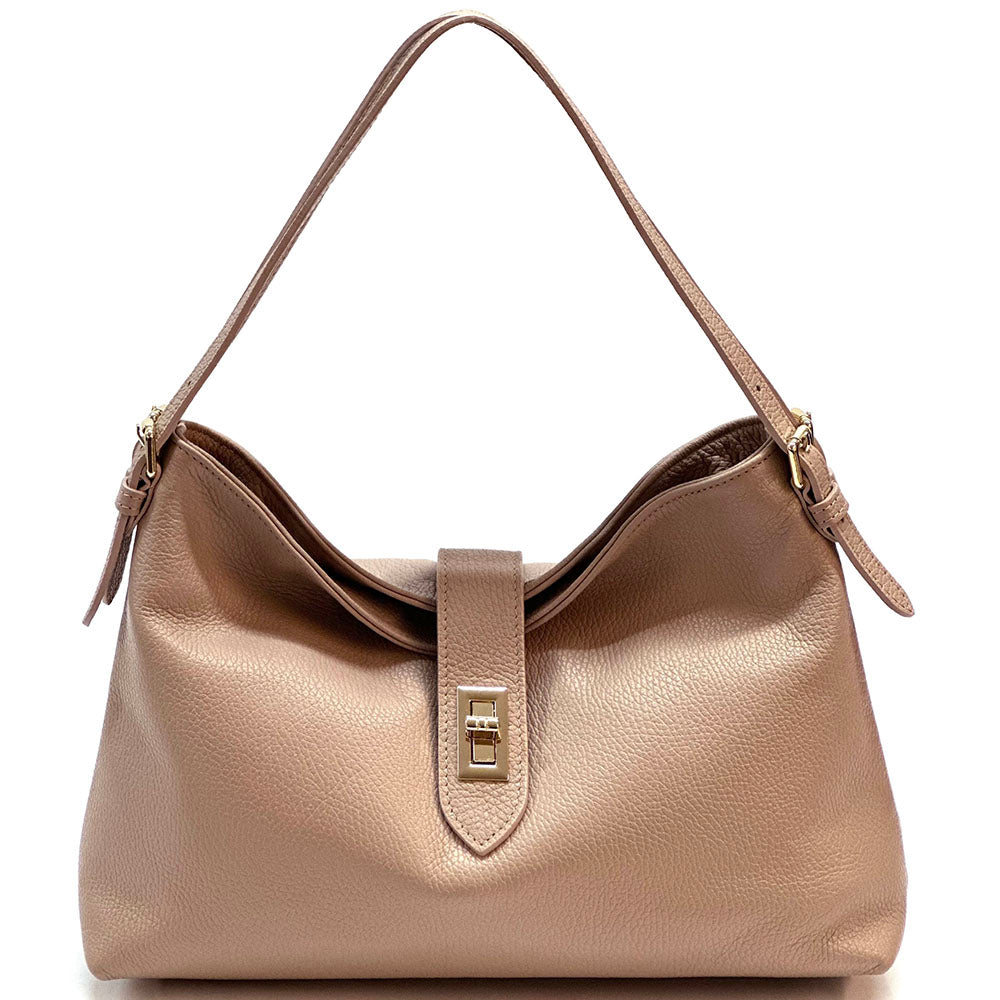Carmina Leather Shoulder Bag - Made In Italy