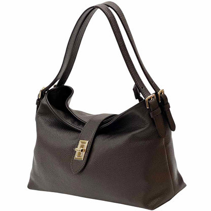 Carmina Leather Shoulder Bag - Made In Italy