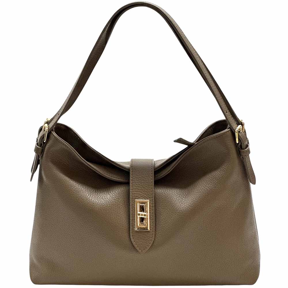 Carmina Leather Shoulder Bag - Made In Italy