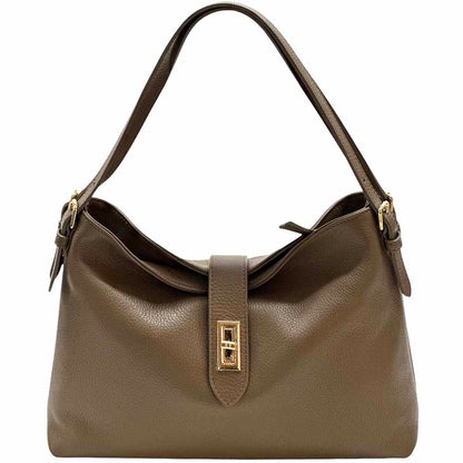 Carmina Leather Shoulder Bag - Made In Italy
