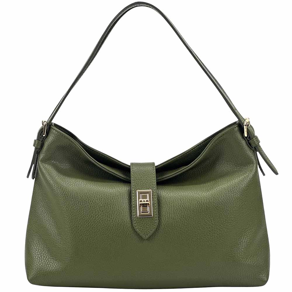Carmina Leather Shoulder Bag - Made In Italy