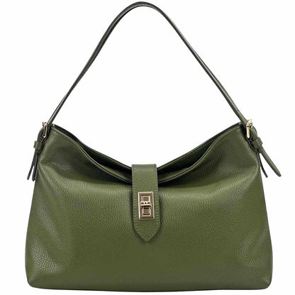 Carmina Leather Shoulder Bag - Made In Italy