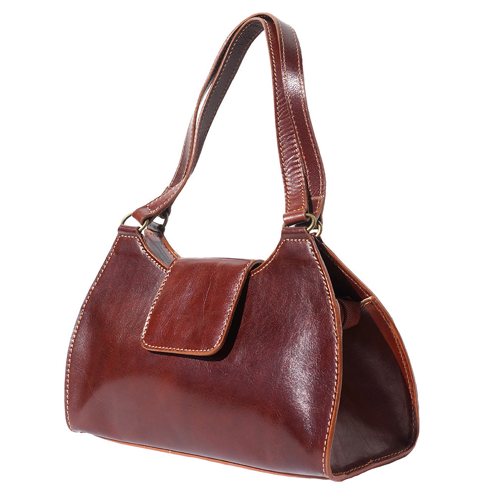 Floriana Leather Handbag - Made In Italy