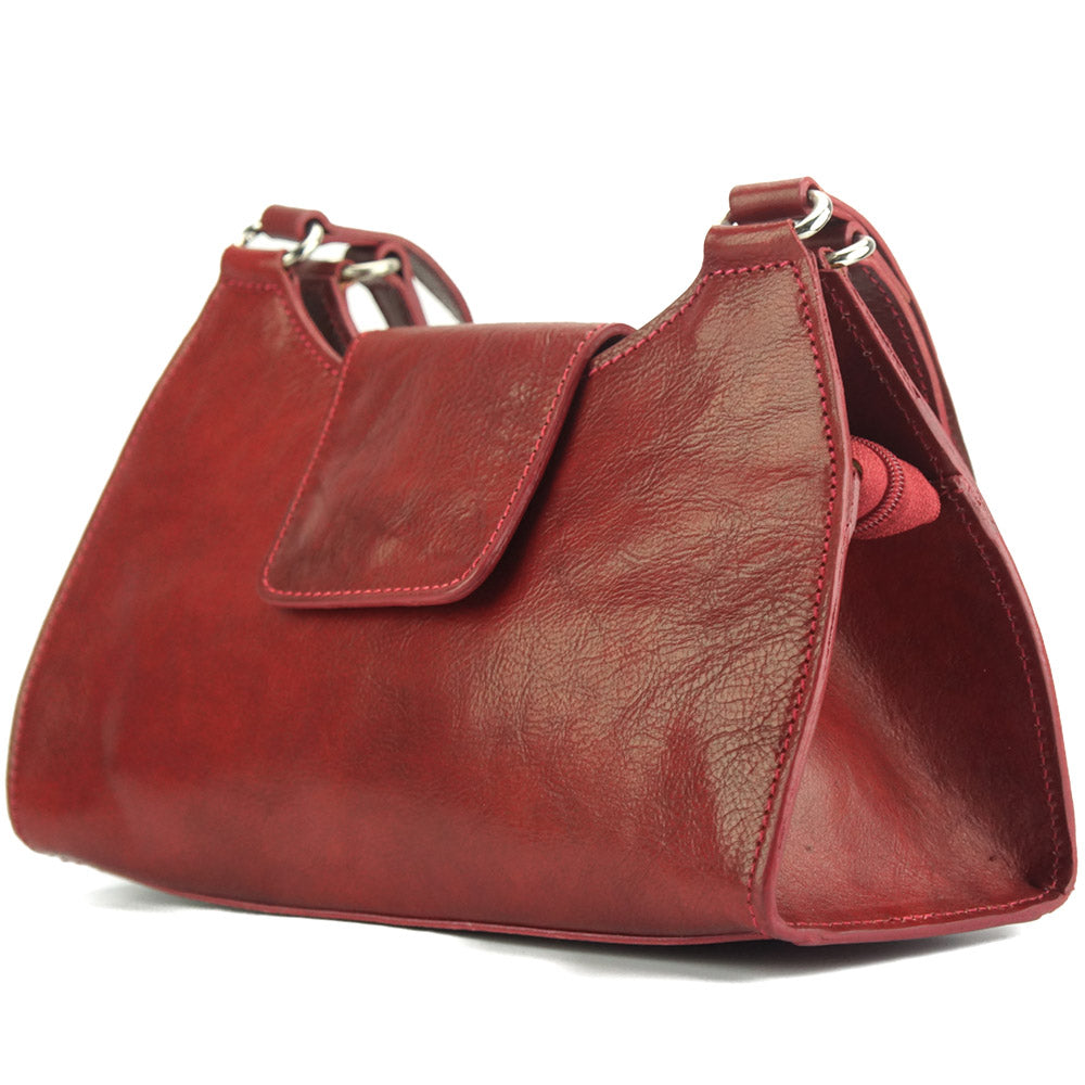 Floriana Leather Handbag - Made In Italy