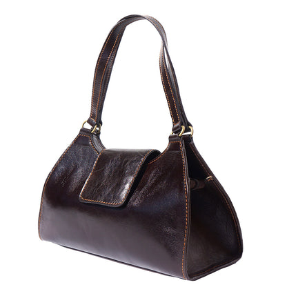 Floriana Leather Handbag - Made In Italy