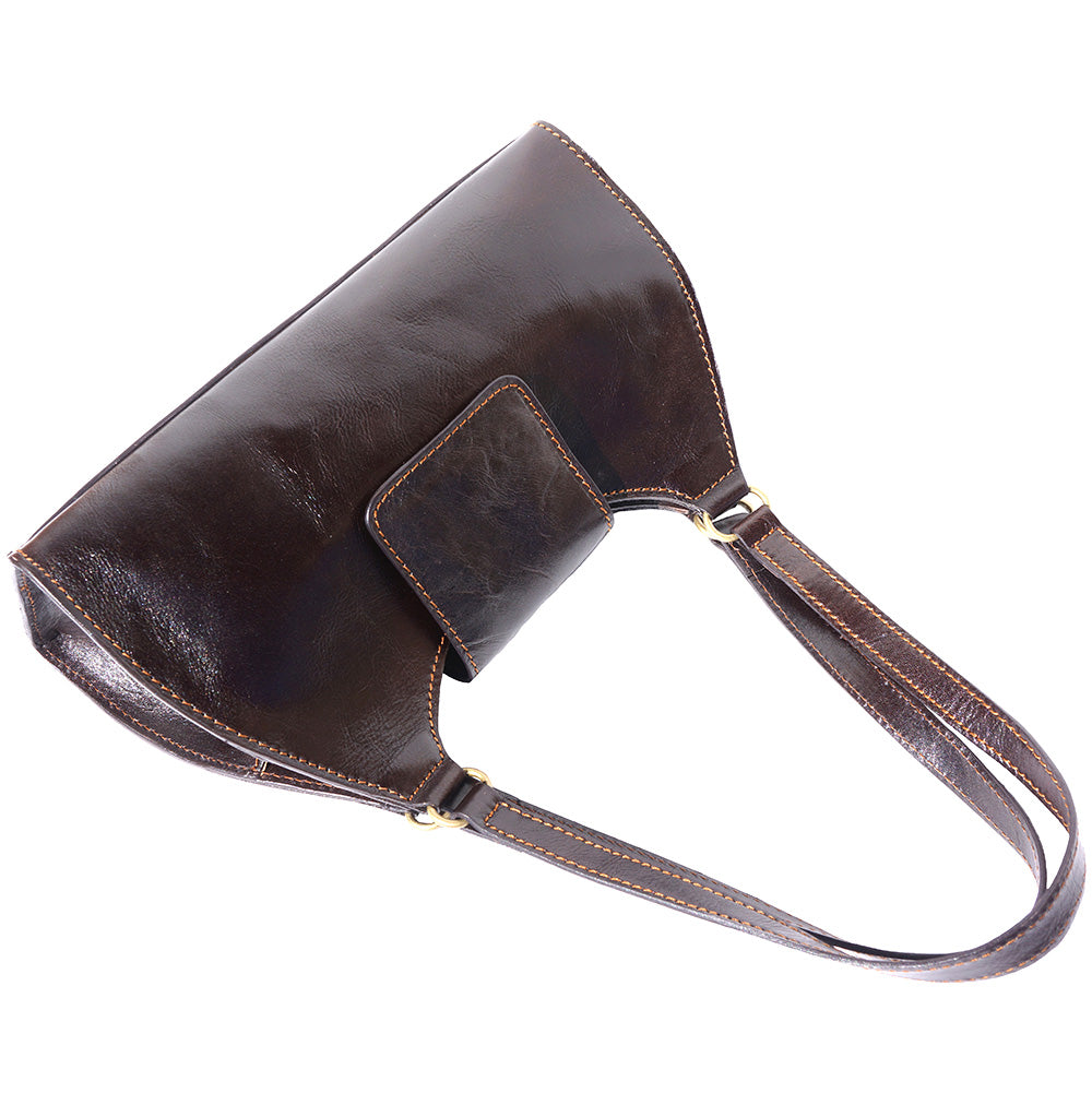 Floriana Leather Handbag - Made In Italy