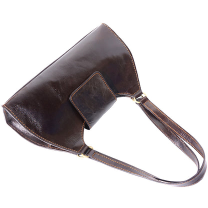 Floriana Leather Handbag - Made In Italy