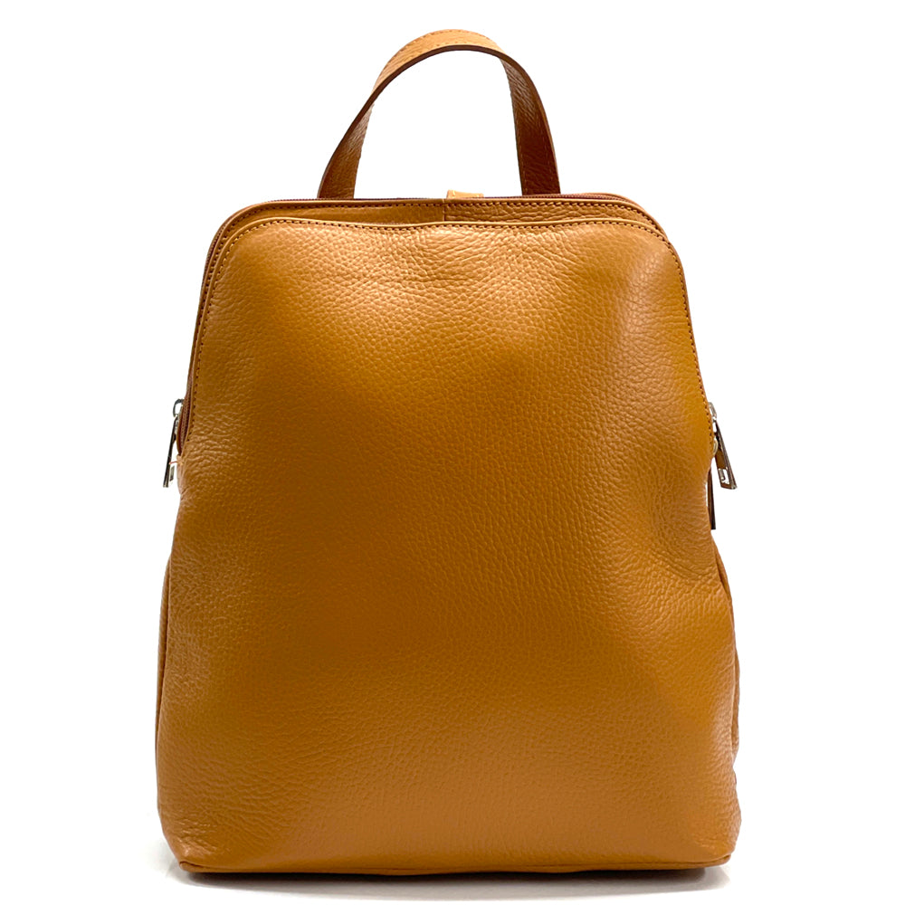 Rosa Cow Leather Backpack - Made In Italy