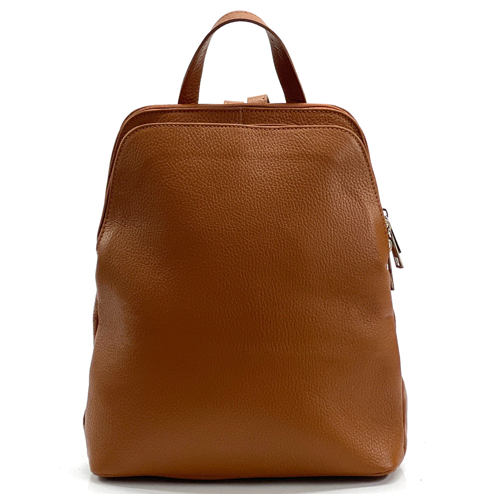 Rosa Cow Leather Backpack - Made In Italy
