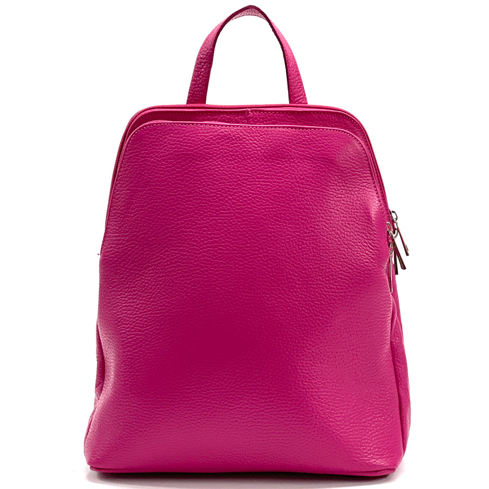 Rosa Cow Leather Backpack - Made In Italy