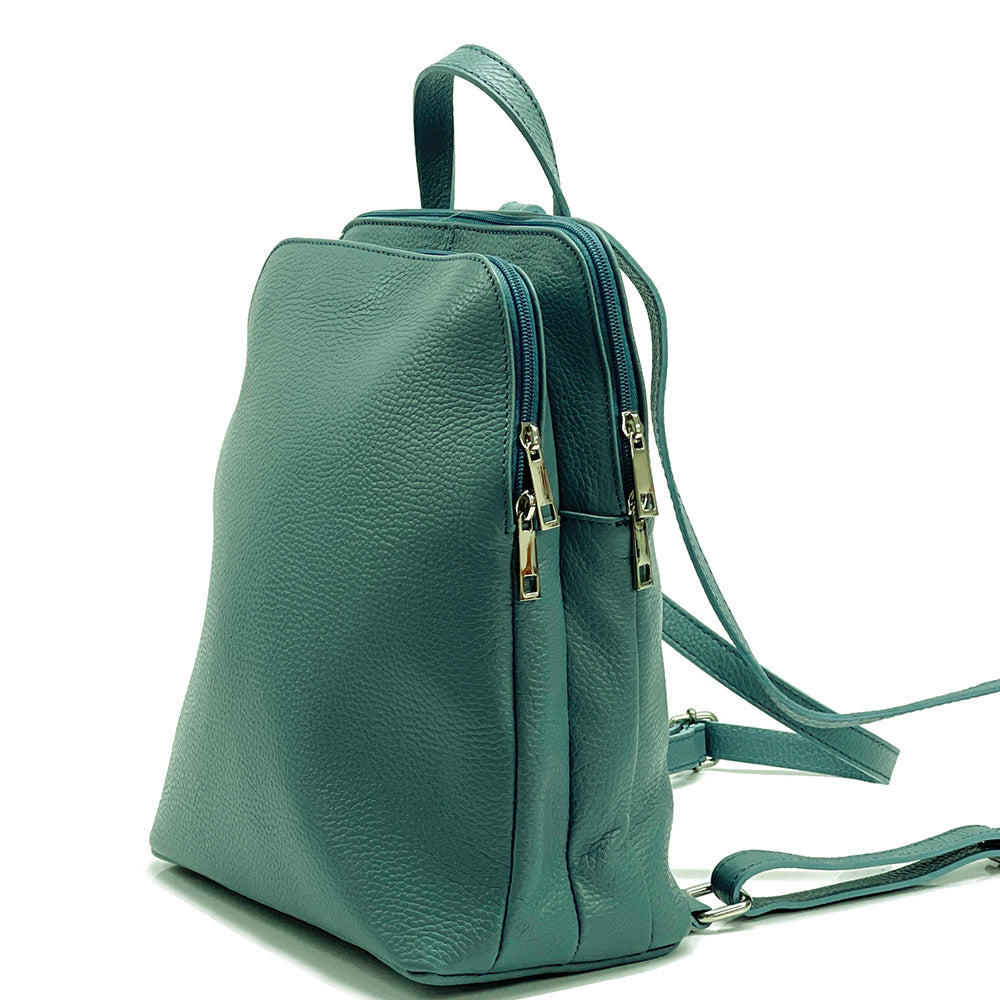 Rosa Cow Leather Backpack - Made In Italy