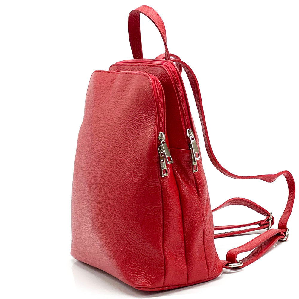 Rosa Cow Leather Backpack - Made In Italy