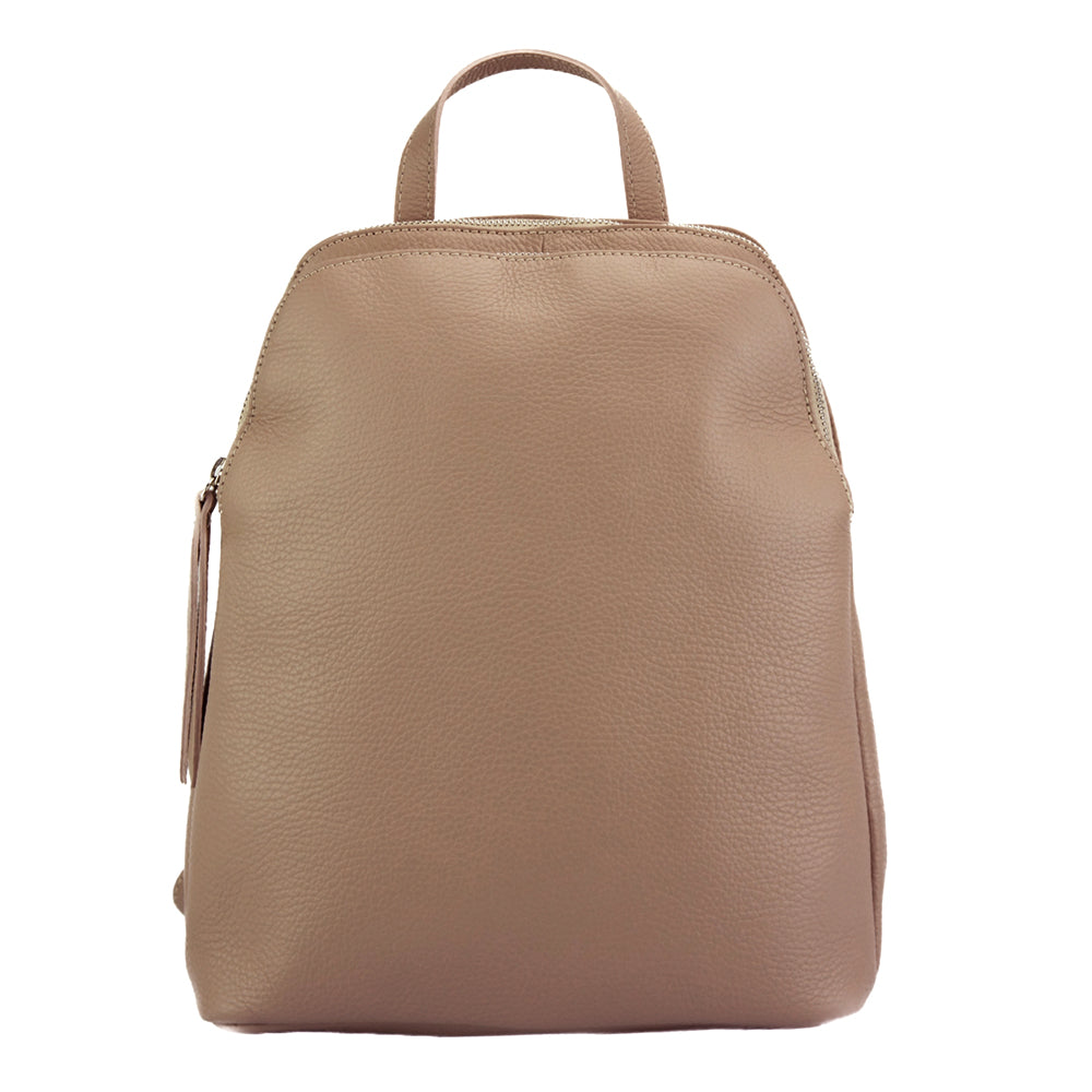 Rosa Cow Leather Backpack - Made In Italy