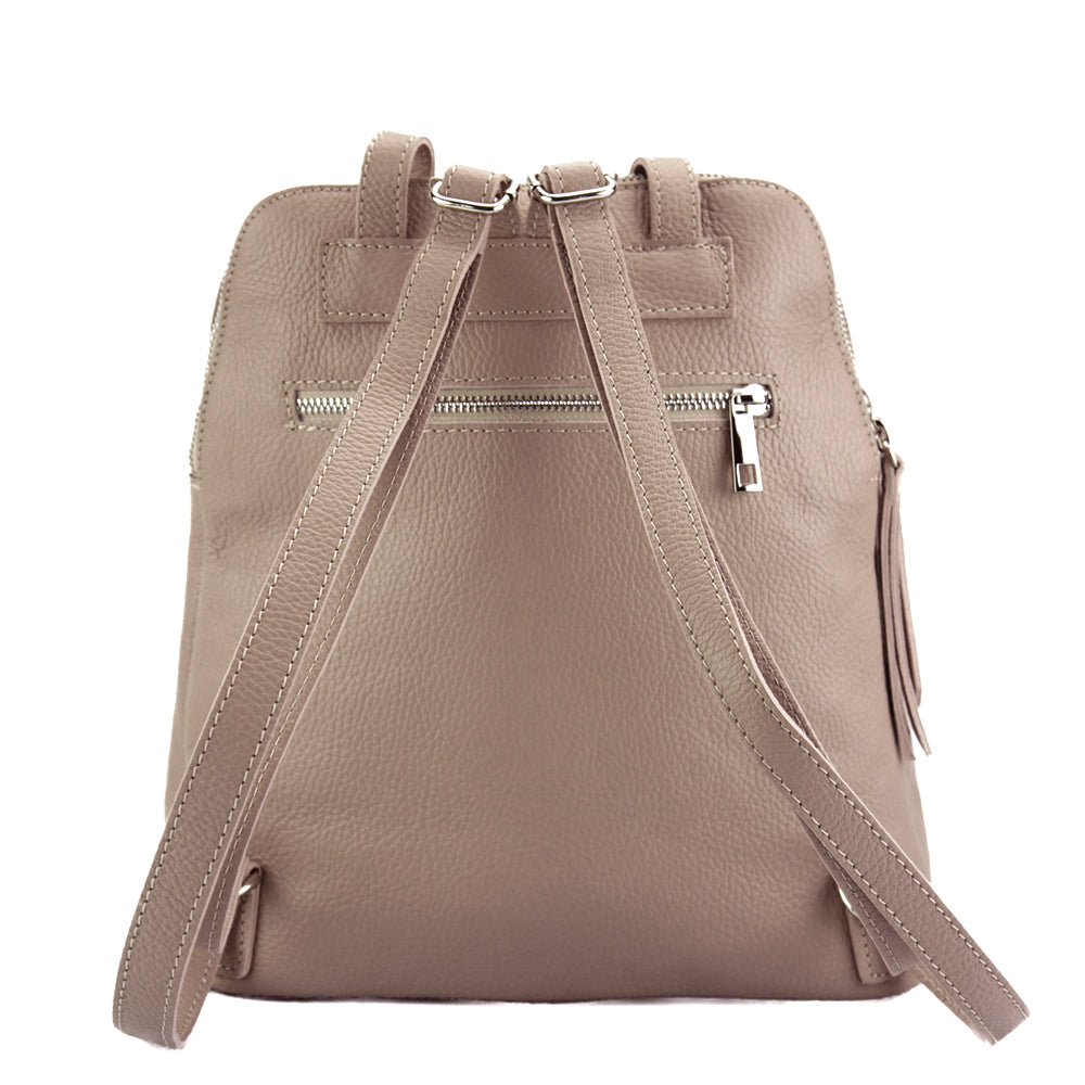 Rosa Cow Leather Backpack - Made In Italy