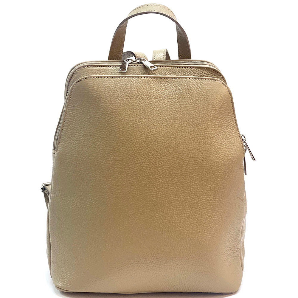 Rosa Cow Leather Backpack - Made In Italy