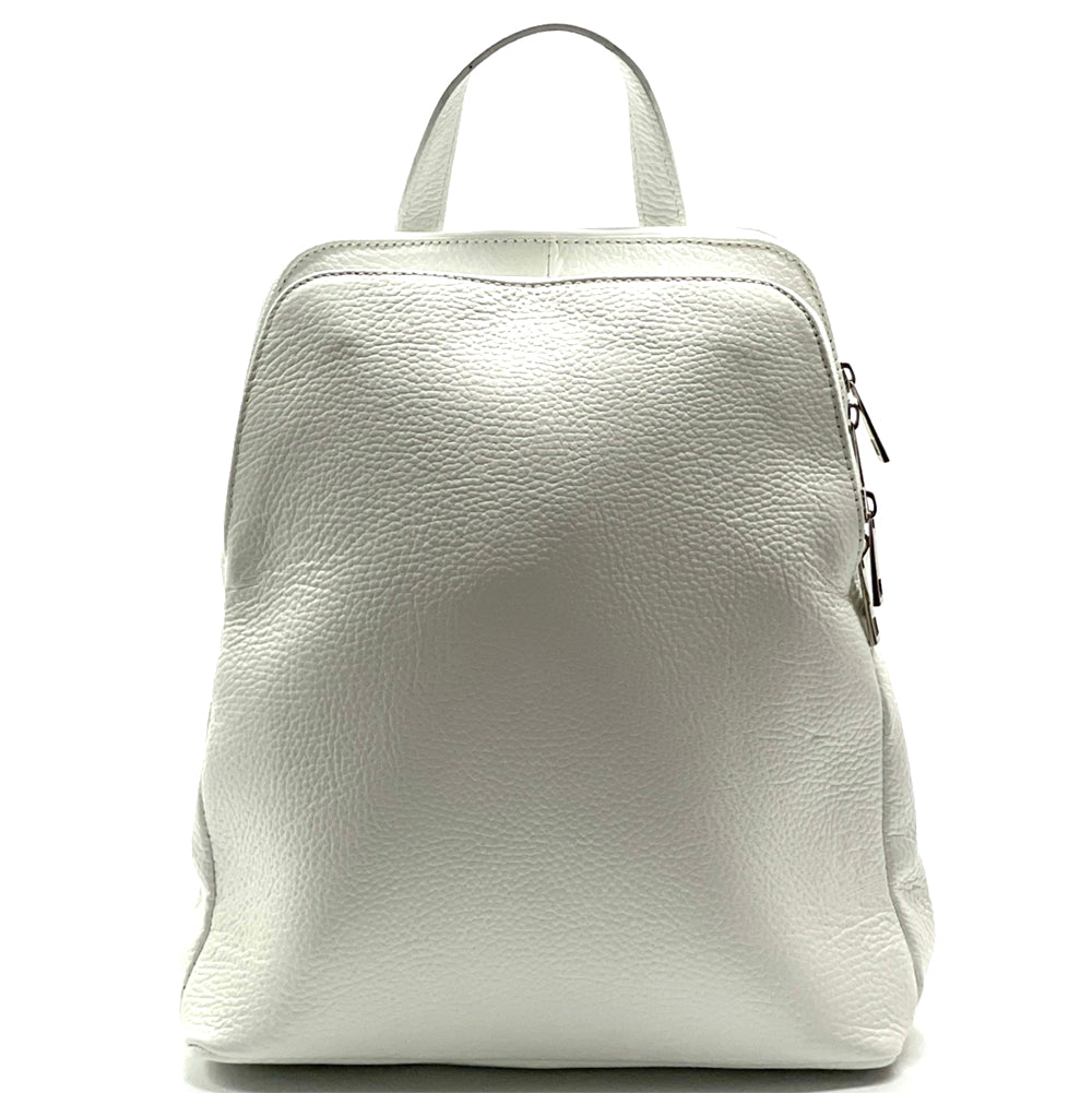 Rosa Cow Leather Backpack - Made In Italy