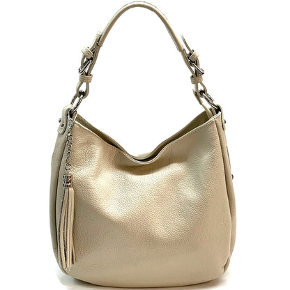 Victoire shoulder bag in calf-skin leather