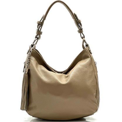 Victoire shoulder bag in calf-skin leather