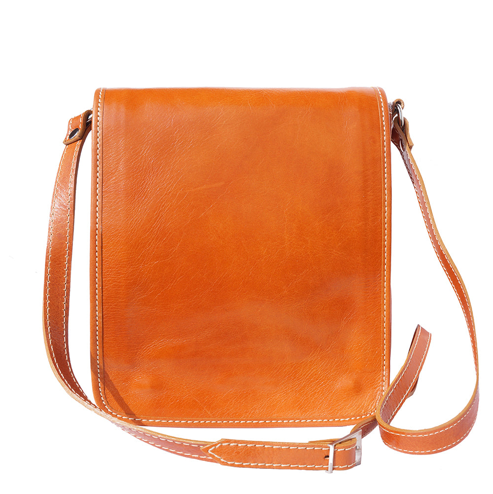 Mirko leather Messenger bag - Made In Italy