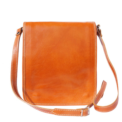 Mirko leather Messenger bag - Made In Italy