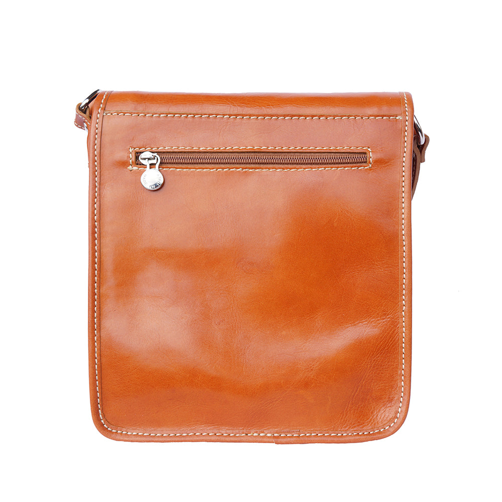 Mirko leather Messenger bag - Made In Italy