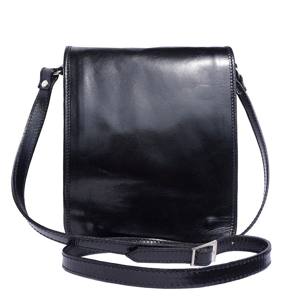 Mirko leather Messenger bag - Made In Italy
