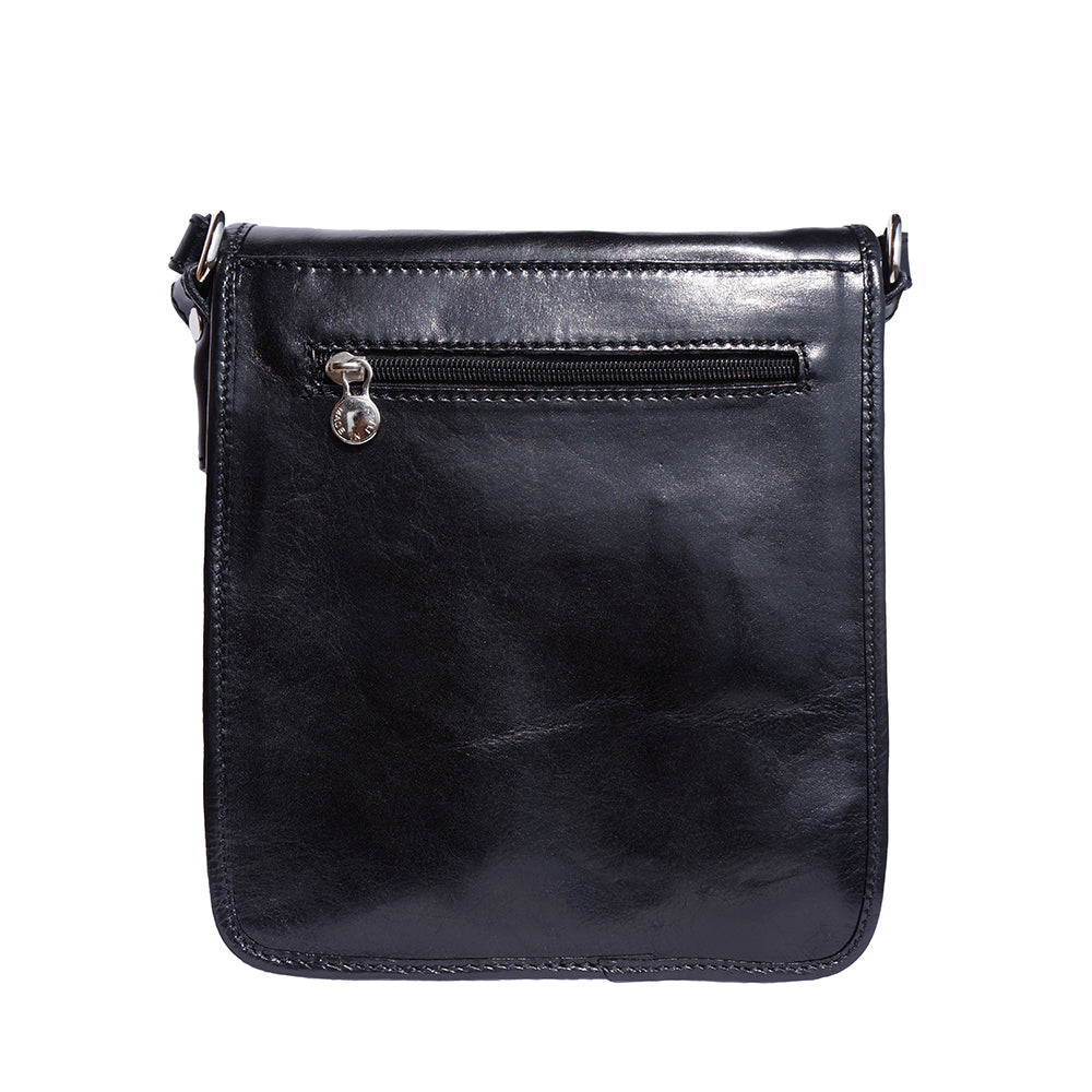 Mirko leather Messenger bag - Made In Italy
