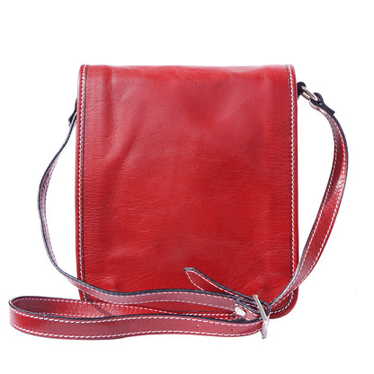 Mirko leather Messenger bag - Made In Italy