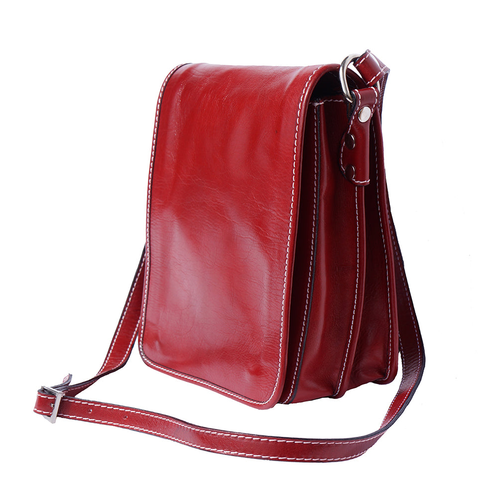 Mirko leather Messenger bag - Made In Italy
