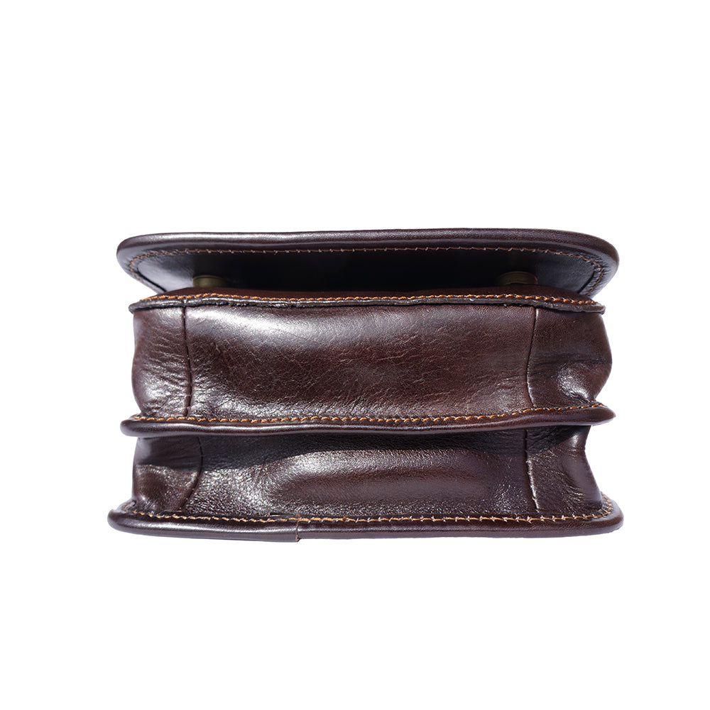 Mirko leather Messenger bag - Made In Italy