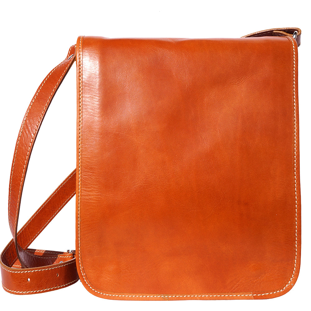 Mirko MM leather Messenger bag - Made In Italy
