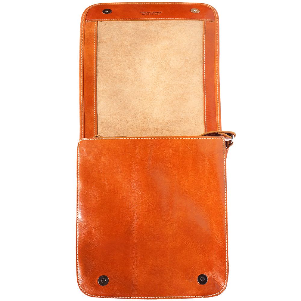 Mirko MM leather Messenger bag - Made In Italy